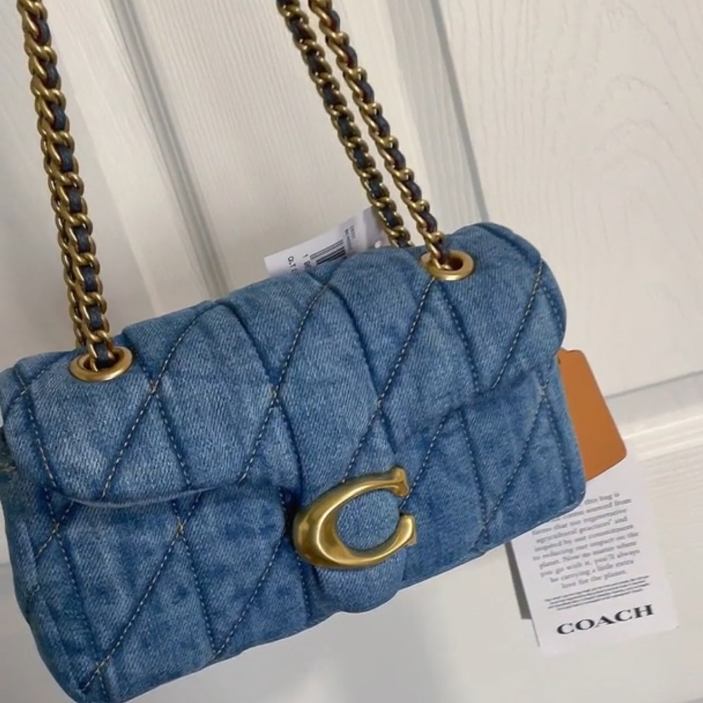 New Coach Denim Tabby Shoulder Bag 20 - Picture 6 of 10